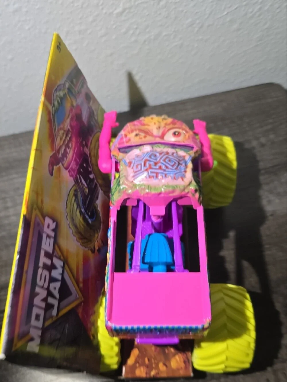 Monster Jam Zombie Monster Truck Toy - Pink and Yellow